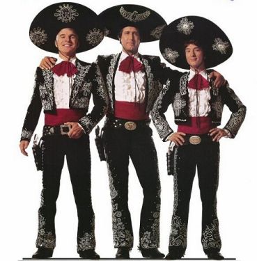The Three Amigos! starring Steve Martin, Chevy Chase, and Martin  
Short